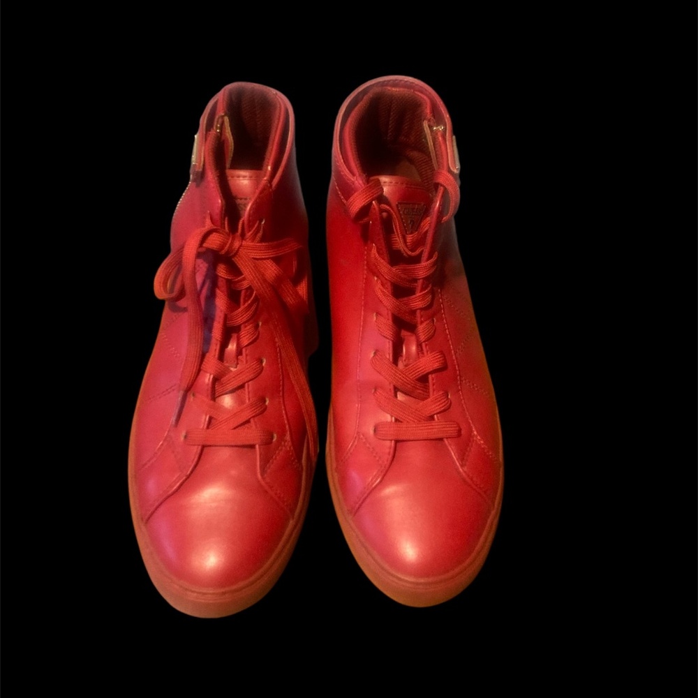 Guess red sneakers